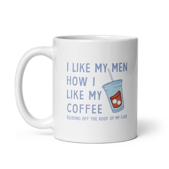 Crazy Dog T-Shirts Other - I Like My Men How I Like My Coffee Mug Funny Clumsy Caffeine Lovers Cup